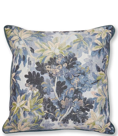Southern Living Simplicity Botanical Tapestry Printed Decorative Square Pillow