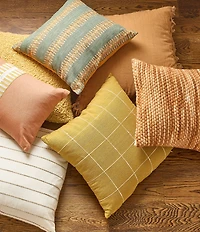 Southern Living Simplicity Collection Adobe Space Dye Square Pillow