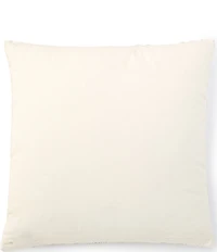 Southern Living Simplicity Collection Block Print Floral & Stripe Square Pillow