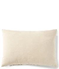 Southern Living Simplicity Collection Floral Print Embroidered Lumbar Pillow