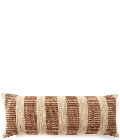 Southern Living Simplicity Collection Jacquard Stripe Lumbar Pillow