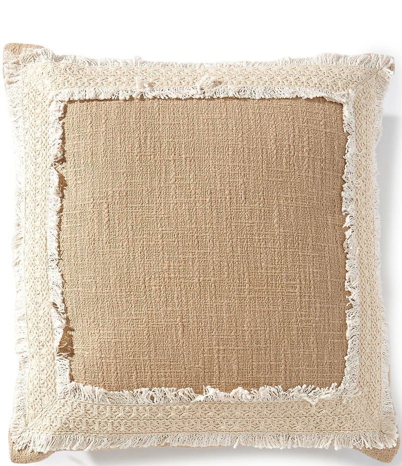 Southern Living Simplicity Collection Knife Edge Textured Square Pillow