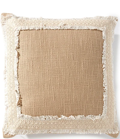 Southern Living Simplicity Collection Knife Edge Textured Square Pillow