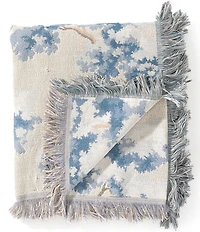 Southern Living Simplicity Collection Knox Tree Tapestry Fringed Throw Blanket