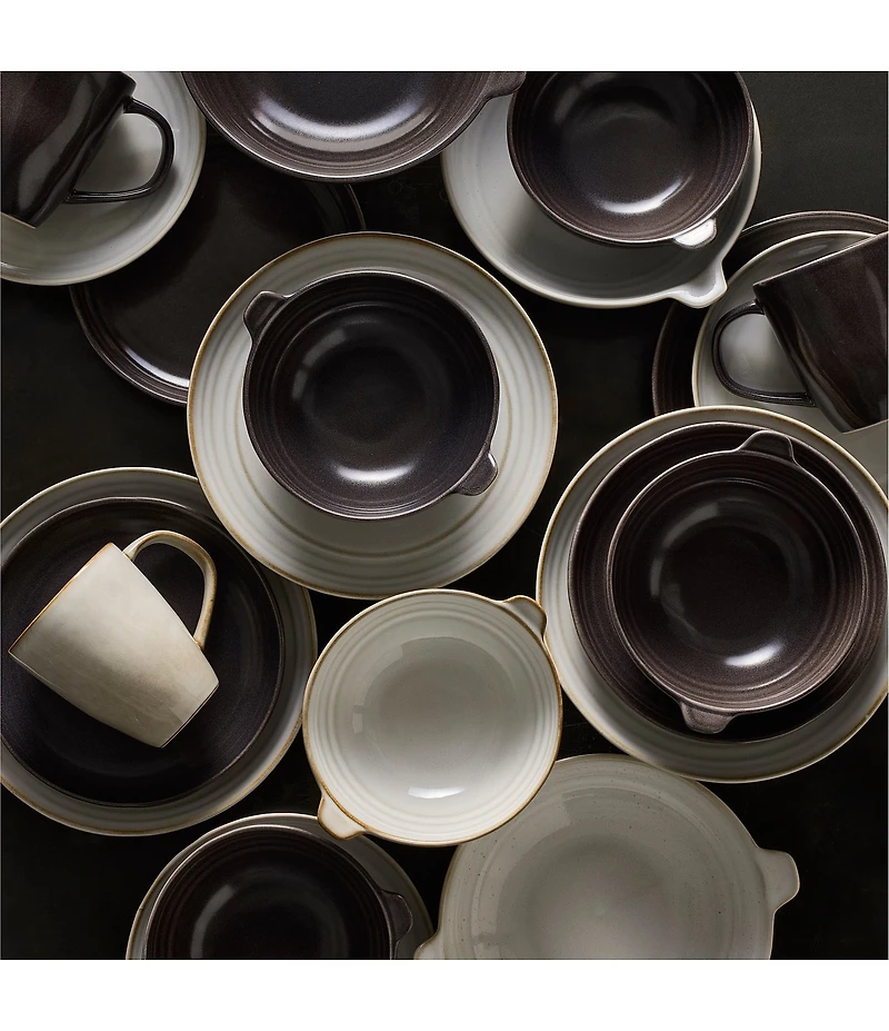 Southern Living Simplicity Collection Mesa Cereal Handle Bowls, Set of 2