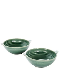 Southern Living Simplicity Collection Mesa Cereal Handle Bowls, Set of 2