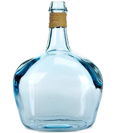 Southern Living Simplicity Collection Recycled Glass Carafe Vase