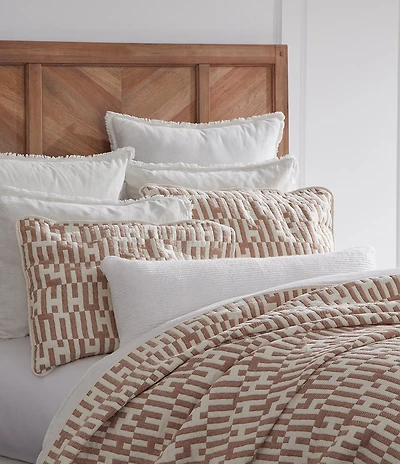 Southern Living Simplicity Collection Ryker Geometric Pattern Coverlet Mini Set