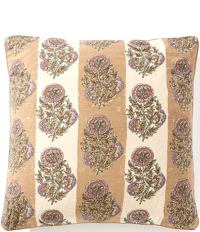 Southern Living Simplicity Collection Stripe Floral Printed Decorative Pillow