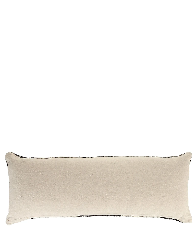 Southern Living Simplicity Collection Striped Woven Wool Bolster Decorative Pillow