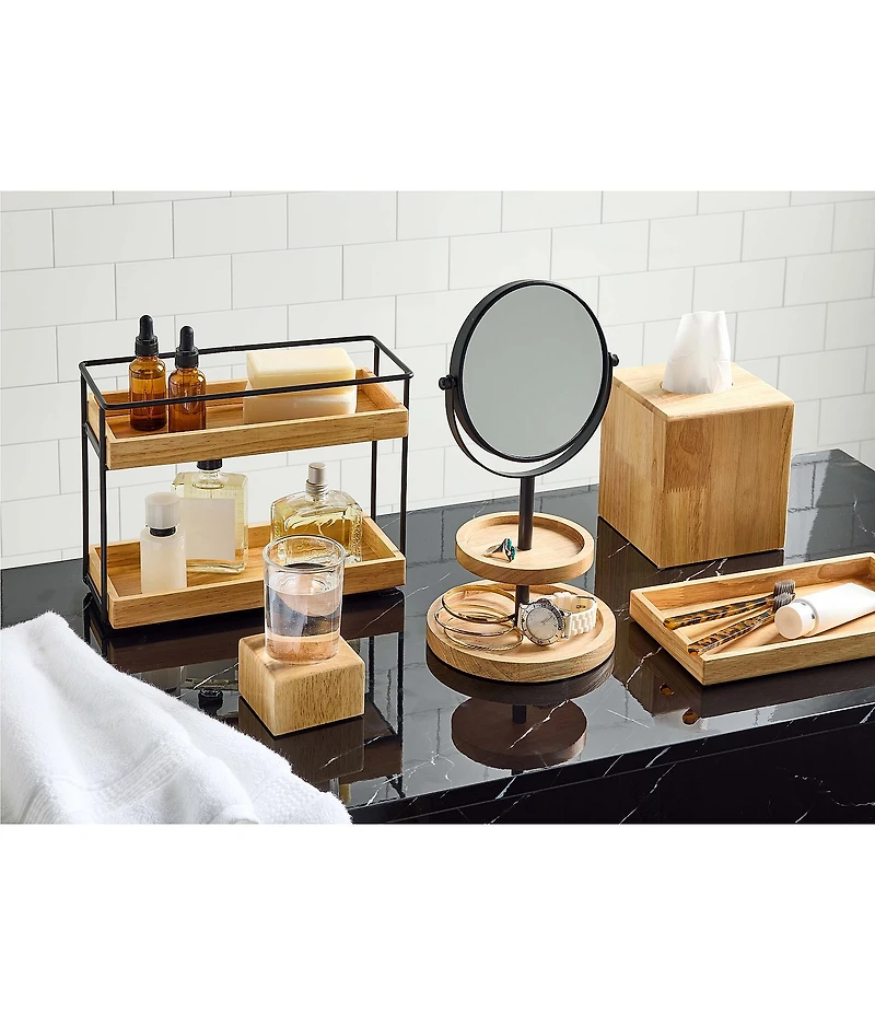 Southern Living Simplicity Collection Wood Tissue Box Cover