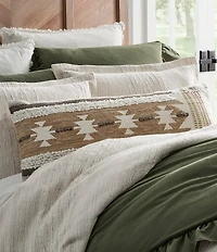 Southern Living Simplicity Collection Woven Southwestern Inspired Lumbar Pillow