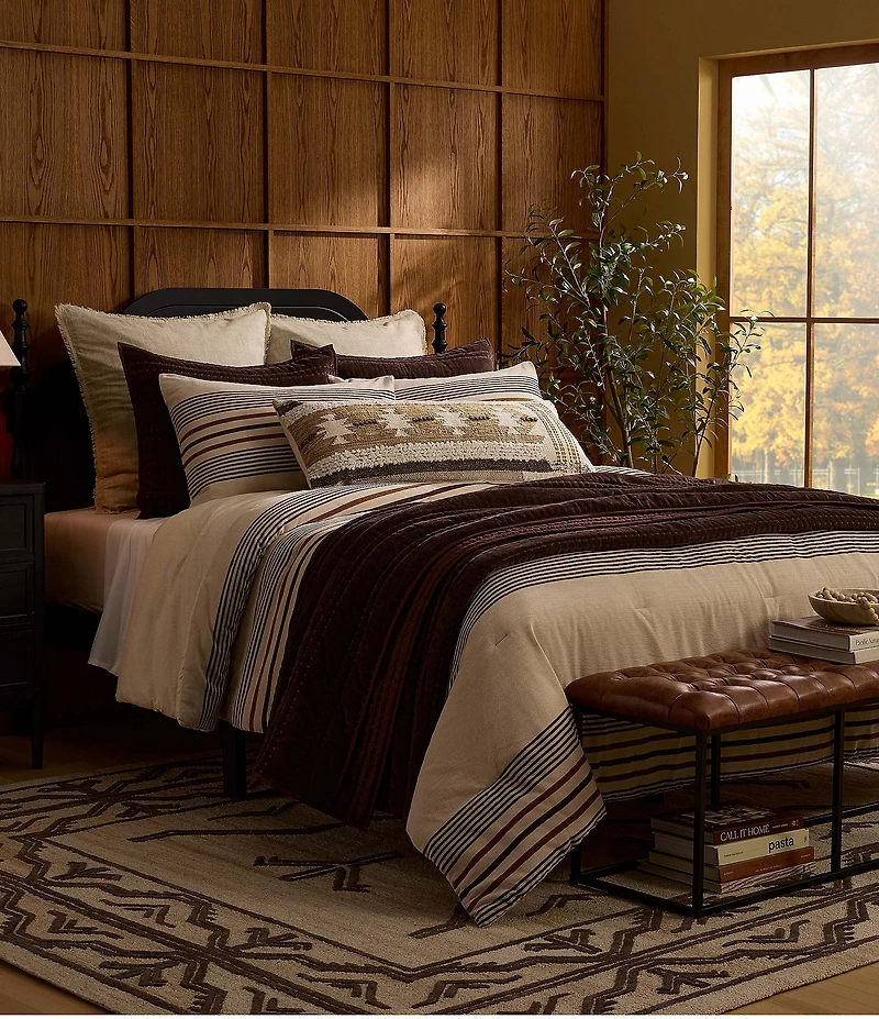 Southern Living Simplicity Collection Woven Southwestern Inspired Lumbar Pillow