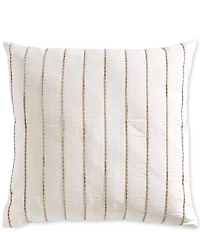 Southern Living Simplicity Collection Yarn Stripe Square Pillow