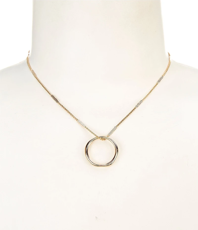 Southern Living Simplicity Ring Short Pendant Necklace