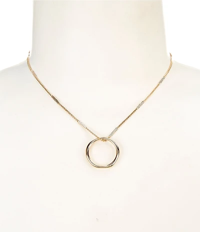 Southern Living Simplicity Ring Short Pendant Necklace