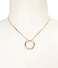Southern Living Simplicity Ring Short Pendant Necklace
