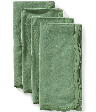 Southern Living Solid Scallop with Napkins, Set of 4