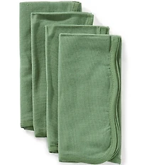 Southern Living Solid Scallop with Napkins, Set of 4