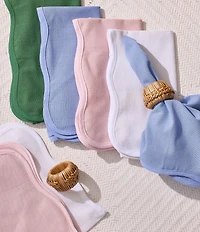 Southern Living Solid Scallop with Napkins, Set of 4