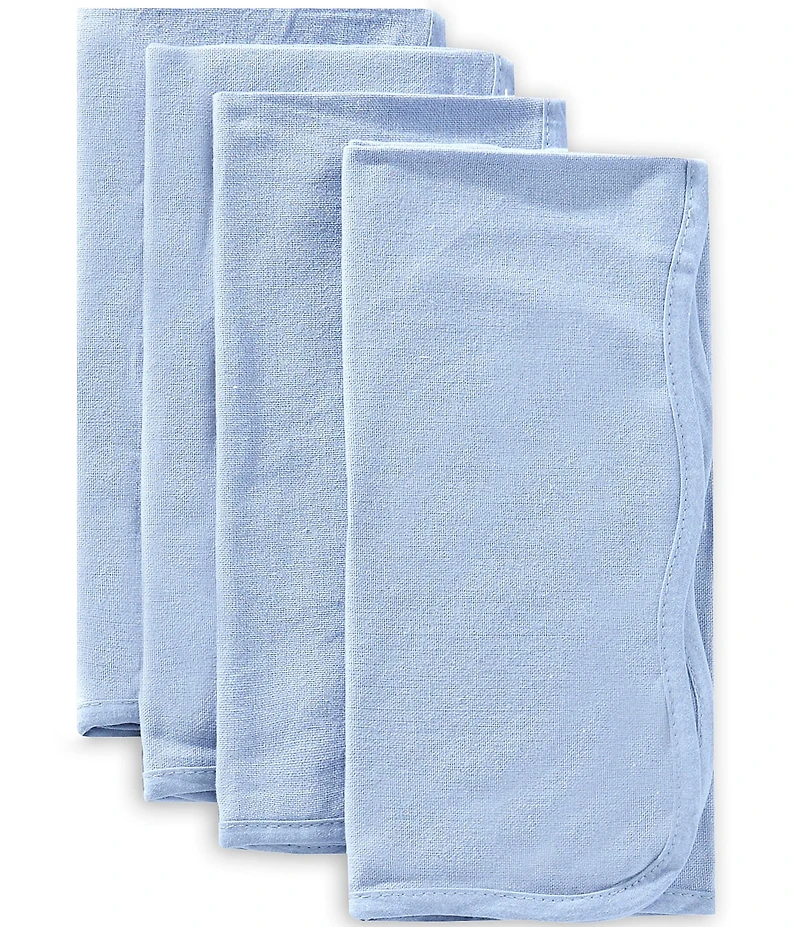 Southern Living Solid Scallop with Napkins, Set of 4