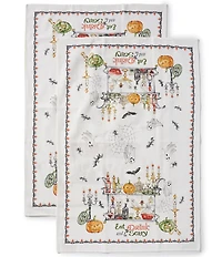 Southern Living Spooky Bar Cart Kitchen Towels, Set of 2