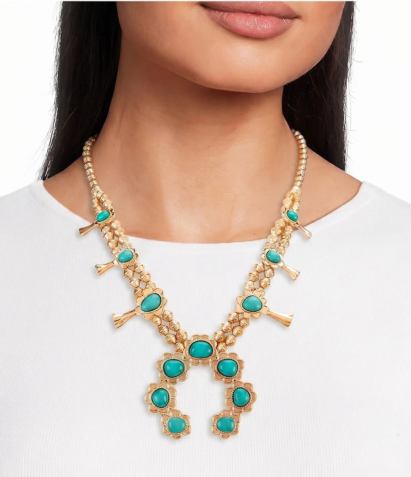 Southern Living Squash Blossom Statement Necklace