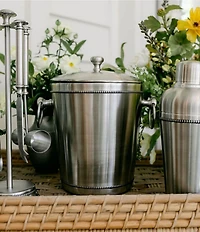 Southern Living Stainless Steel Beaded Ice Bucket