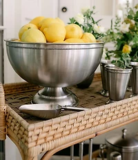 Southern Living Stainless Steel Beaded Party Ice Tub