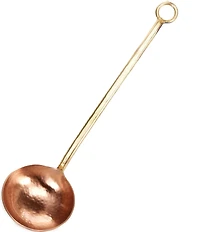 Southern Living Stainless Steel Hammered Copper & Forged Gold Ladle