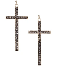 Southern Living Stone Cross Drop Earrings