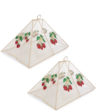 Southern Living Strawberry Food Cover, Set of 2