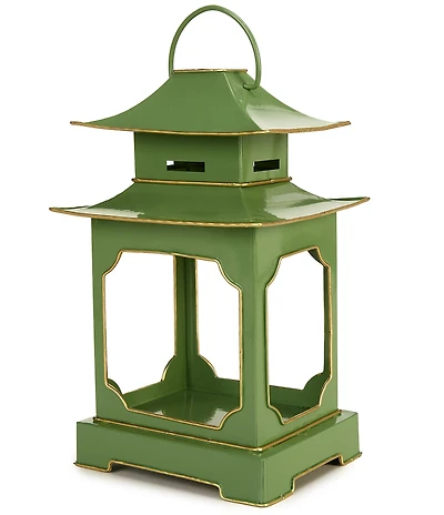 Southern Living Summer Shop Collection Metal Pagoda Lantern, 8.6#double;