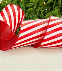 Southern Living Sweet Christmas Collection Candy Stripe Decorative Ribbon