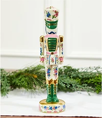 Southern Living Sweet Christmas Collection Floral Ceramic Nutcracker