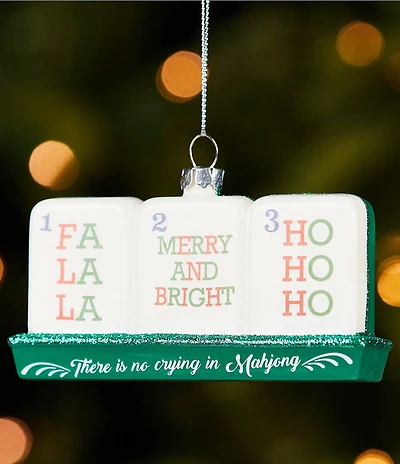 Southern Living Sweet Christmas Collection Mahjong Tiles Ornament