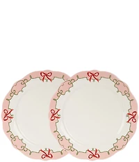 Southern Living Sweet Christmas Collection Pink Dinner Plates, Set of 2