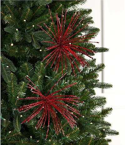Southern Living Sweet Christmas Collection Red Beaded Spray Pick, Set Of 2