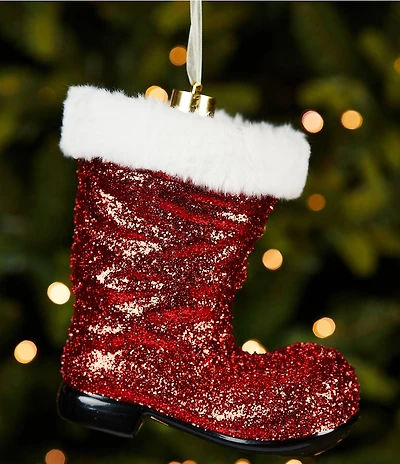 Southern Living Sweet Christmas Collection Santa Boot Shatterproof Ornament