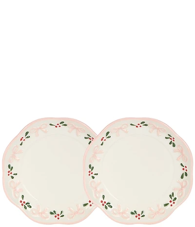 Southern Living Sweet Christmas Collection Tidbit Plates, Set of 2