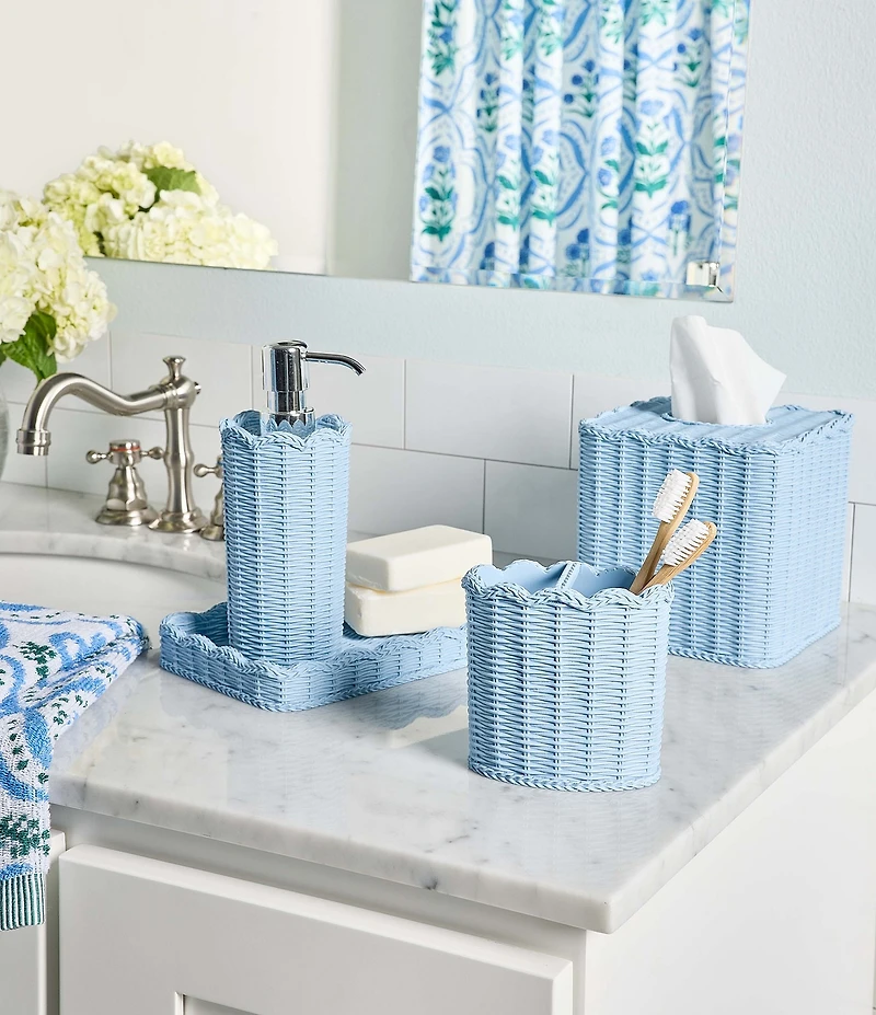 Southern Living Tabitha Bath Collection Tissue Box Cover