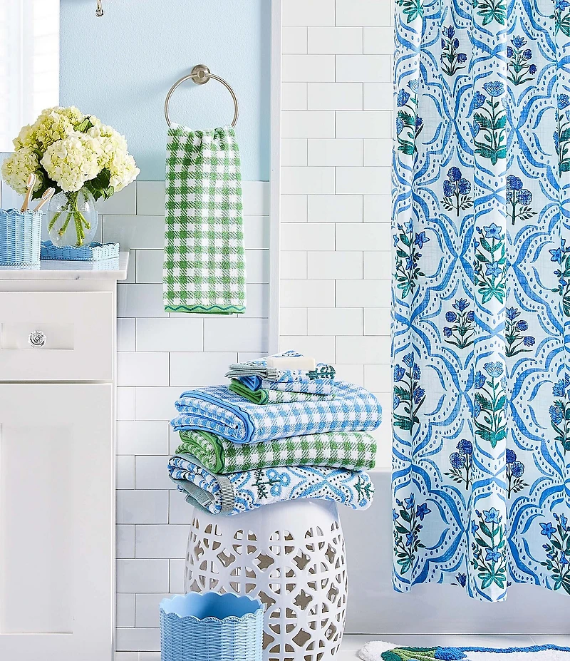 Southern Living Tabitha Collection Gingham Check Bath Towels