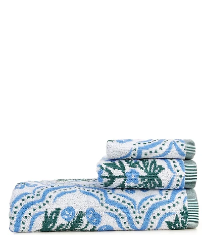 Southern Living Tabitha Collection Jacquard Floral Bath Towels