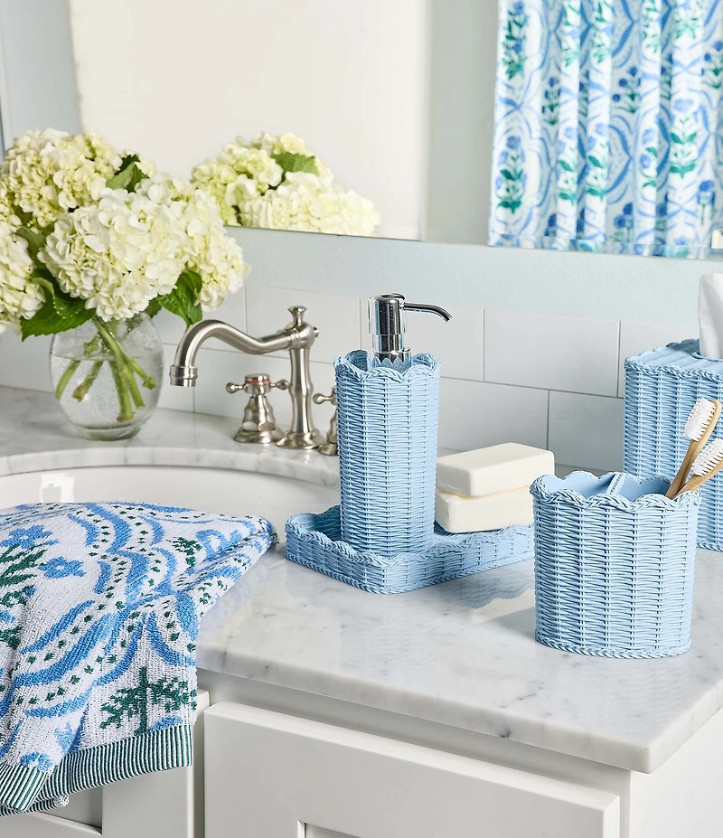 Southern Living Tabitha Collection Jacquard Floral Bath Towels