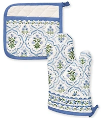 Southern Living Tabitha Oven Mitt & Pot Holder Set