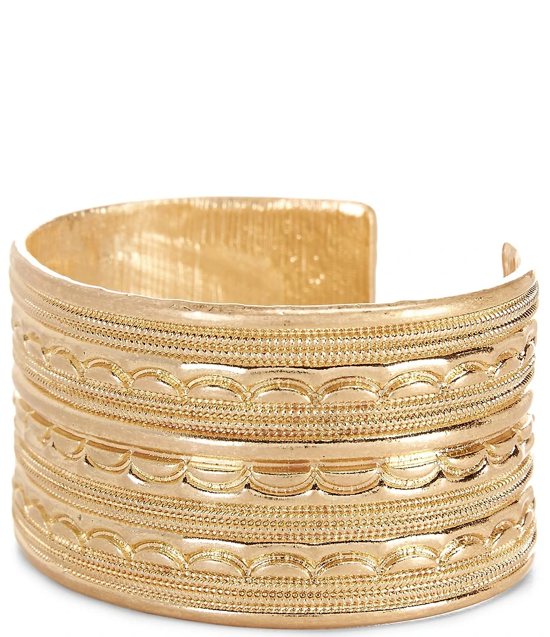 Southern Living Textured Metal Cuff Bracelet