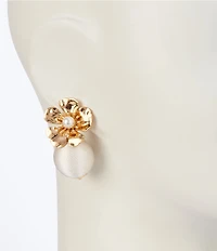 Southern Living Thread Wrapped Ball Flower Drop Earrings