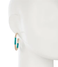 Southern Living Thread Wrapped Hoop Earrings