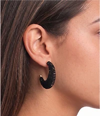 Southern Living Thread Wrapped Hoop Earrings