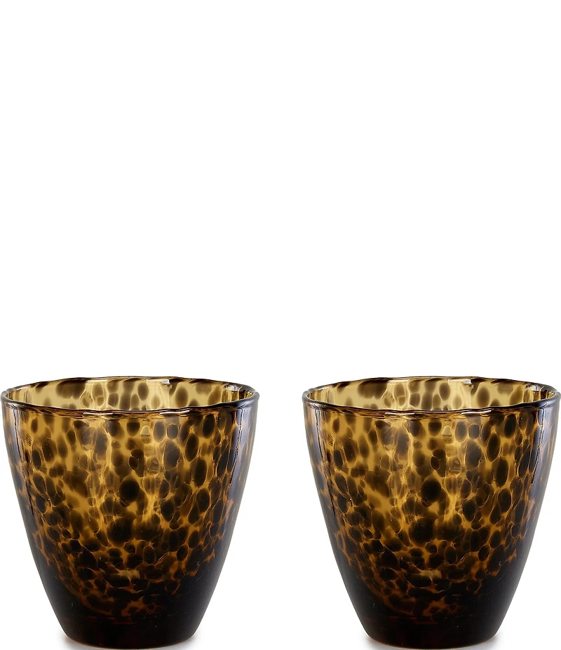 Southern Living Tortoise Tumbler Glasses, Set of 2